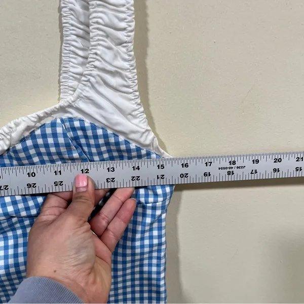 NWT ZARA COMBINATION GINGHAM DRESS size medium - Image 7