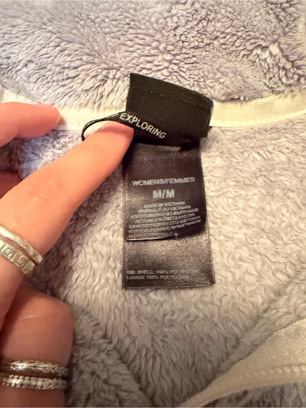 The North Face Gray Osito-Style Fleece Jacket - Image 5