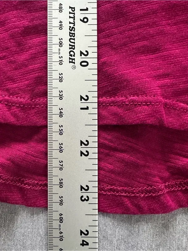 Anthropologie Raspberry Pink V-Neck Bell Sleeve Top Size Small NWT - Image 7