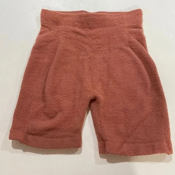 Gymshark Whitney Simmons Fuzzy Lounge Shorts Pink Size Medium - Image 4