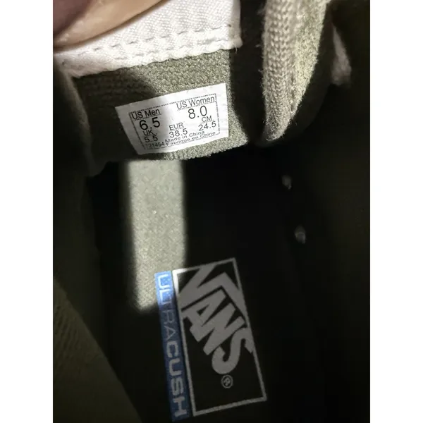 VANS Sentry Sk8-Hi WC Shoe Suede Canvas Green Women Sz 8‎ Casual Sneakers Y - Image 6