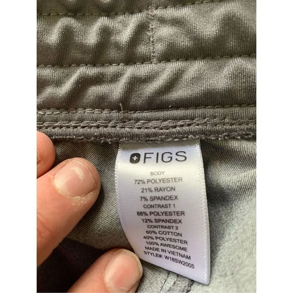 Figs Zamora Jogger w18sw2005 gray women's size medium - Image 4