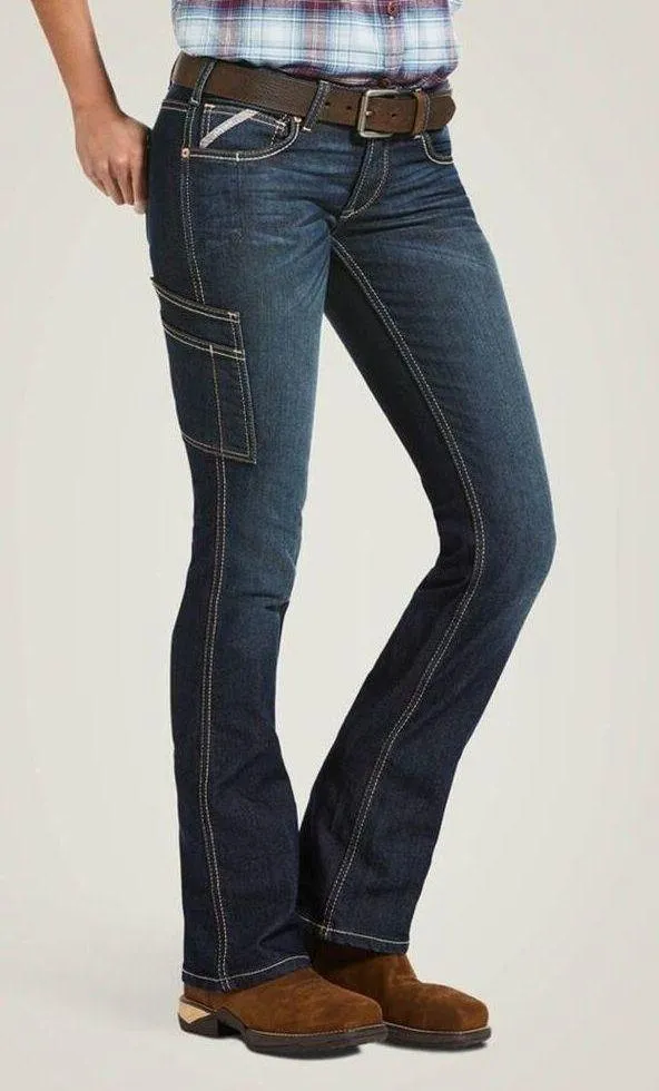 25L rebar Durastretch Riveter midrise boot cut jeans - Image 3