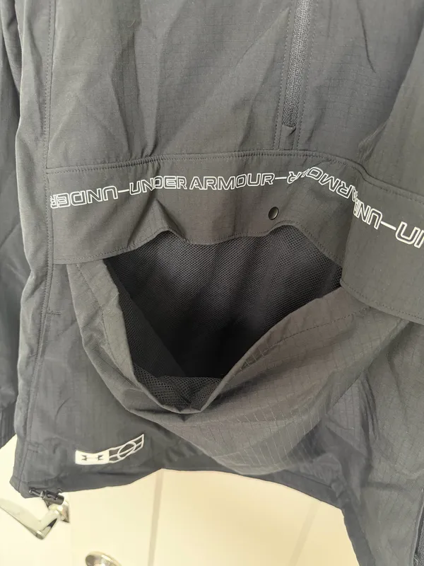 Under Armour Black Windbreaker Rain Jacket - MD/M - Image 3