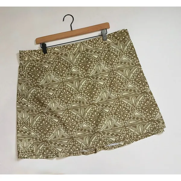 RIPSKIRT Hawaii Rip Skirt Length 2 Wrap Skirt‎ Vintage Tribal Green Vacation XXL - Image 2