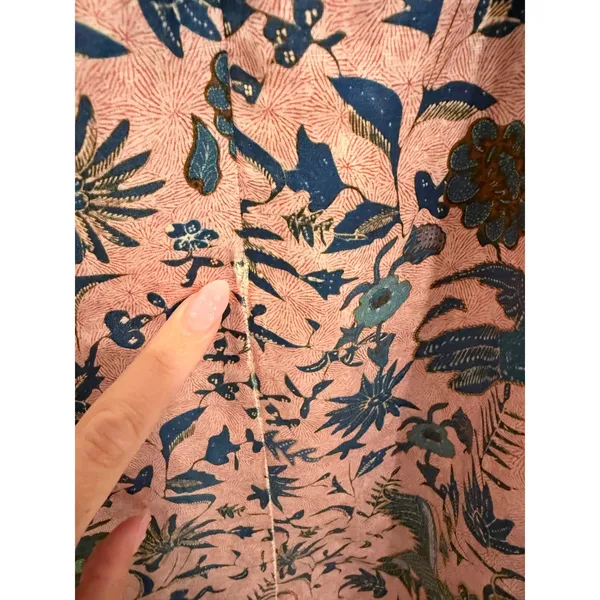 Zimmermann Draped Halter Mini Dress in Pink Botanical / Floral Bird Tulip Skirt - Image 8