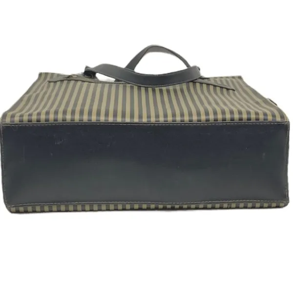 Ladies Large Tote Bag Purse ~ Khaki Green Tan & Black Stripe ~ Shopping HandBag - Image 8