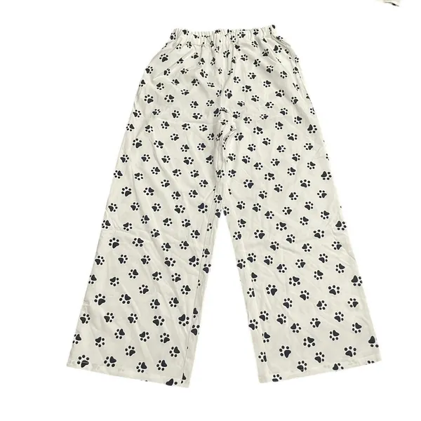 Cider Two Piece Loungewear Pajama Set SZ S Cat Paw Novelty Print Sleepwear NWT - Image 4