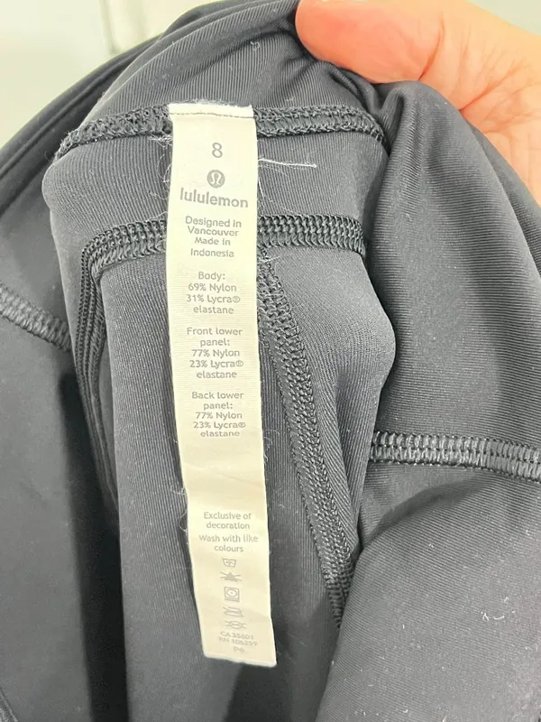 Lululemon Size 8 All the Right Places Crop High-Rise Leggings 19" Black - Image 8