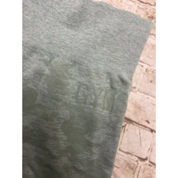 Gymshark Camo Seamless Leggings Sage‎ Green Size X Small Compression Adapt - Image 3