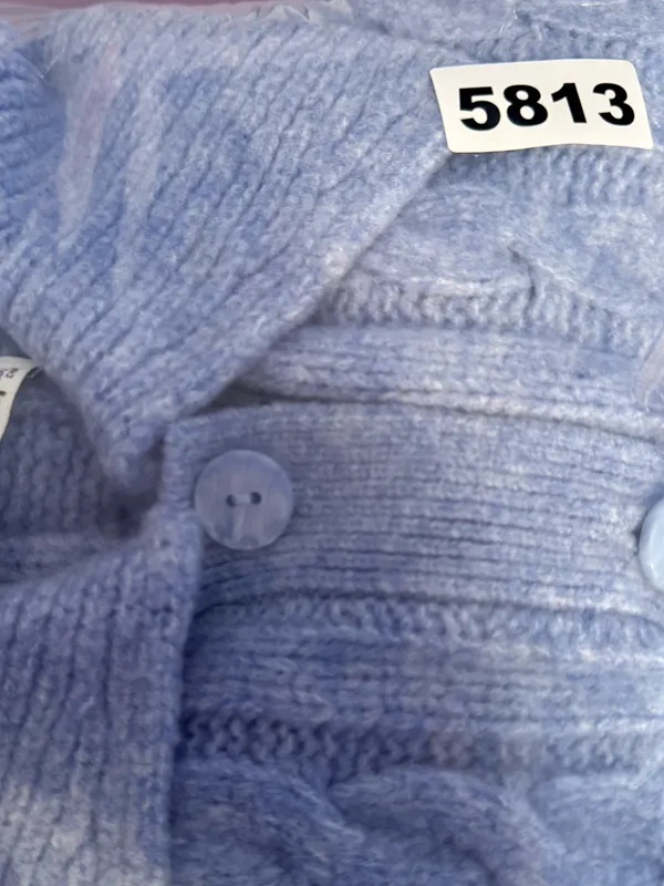Abercrombie and Fitch Oversized Cable‎ Knit Collared Sweater - Image 6