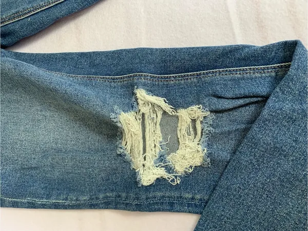 aerie Distressed Blue Boyfriend Jeans - Image 15