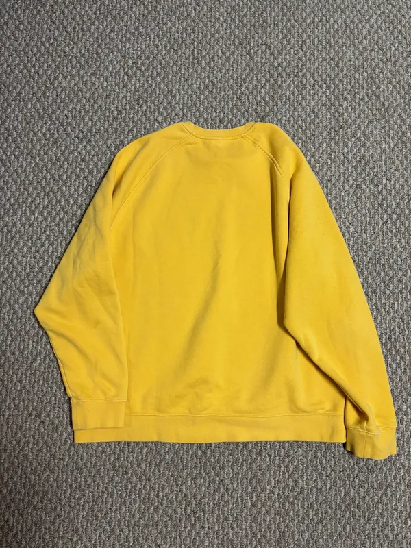 Nike Yellow Y2K Casual Crewneck Sweater Pullover Sweatshirt - Image 2