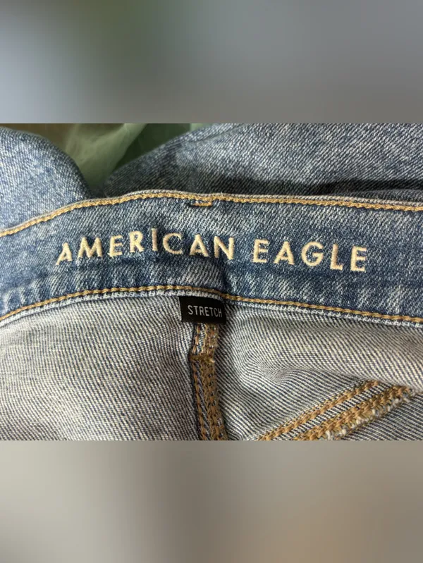 American Eagle Outfitters Distressed Blue Boyfriend Jeans - Image 4