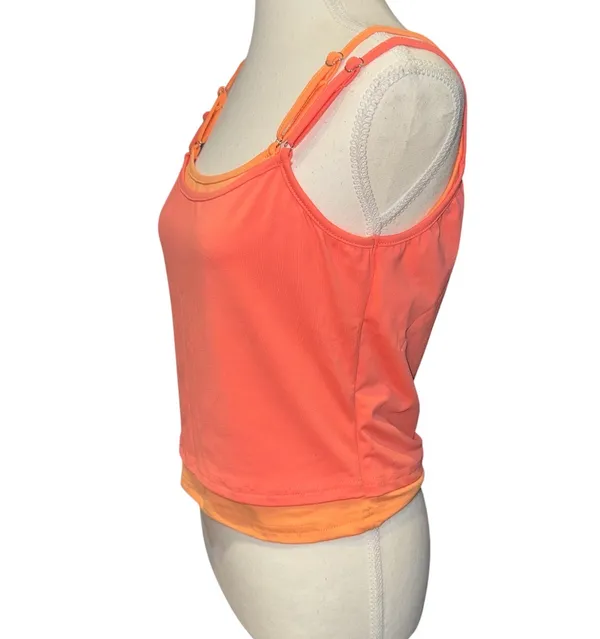 Layered camo tank top Orange Size L - Image 3