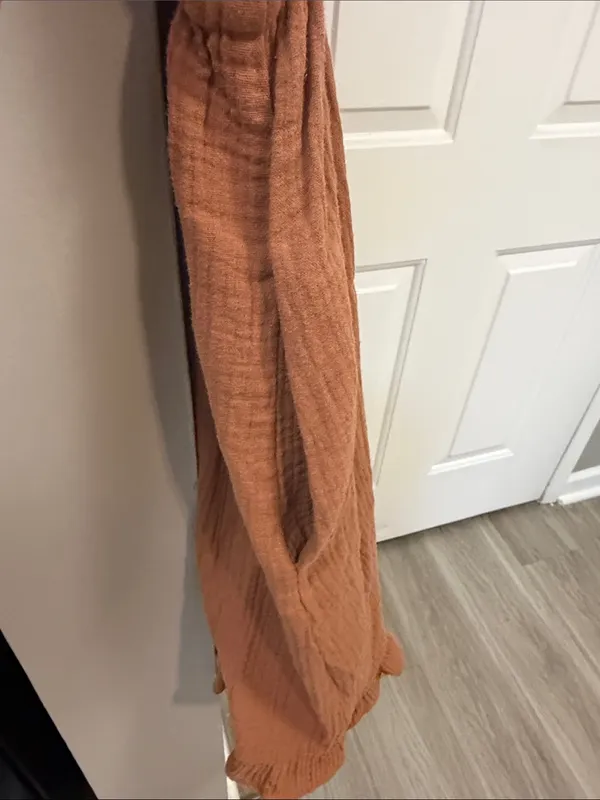Jodifl Boho Western cotton Mini Dress in terracotta M - Image 7
