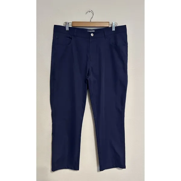 Peter Millar Pants Men’s Size 36X27.5 Navy Blue EB66 Performance Sport Golf - Image 2
