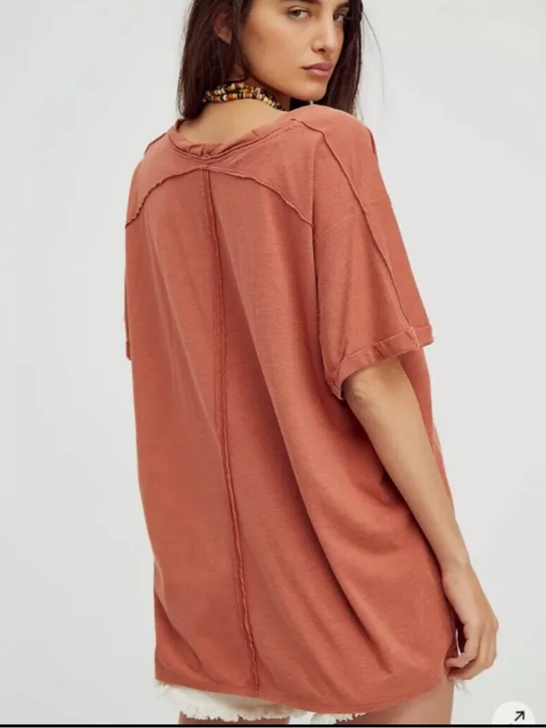 Free People We the Free Oversized Short Sleeve Luna Tee Size Small - Image 2