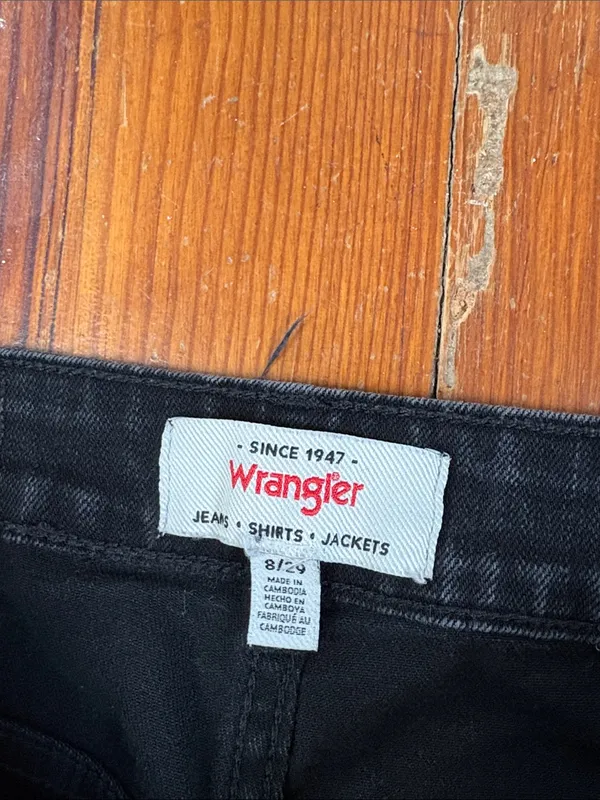Wrangler Black Women's Straight-Leg Jeans Size 8 / 29 - Image 2