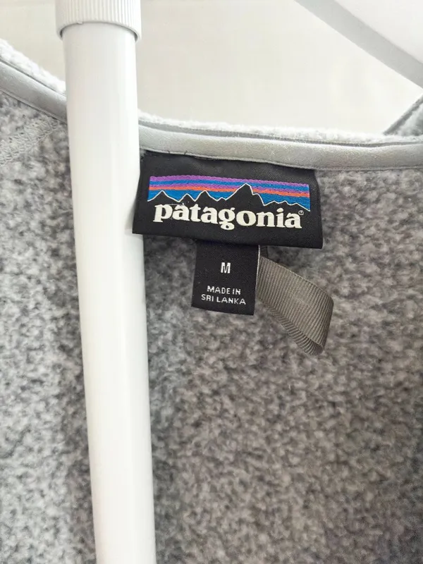 Patagonia Better Sweater Full-Zip Hoody Jacket - M - Birch White/Grey - Image 8