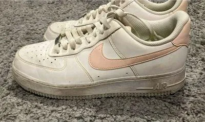 Nike Air Force 1 Women’s white and pink sneakers - Image 4