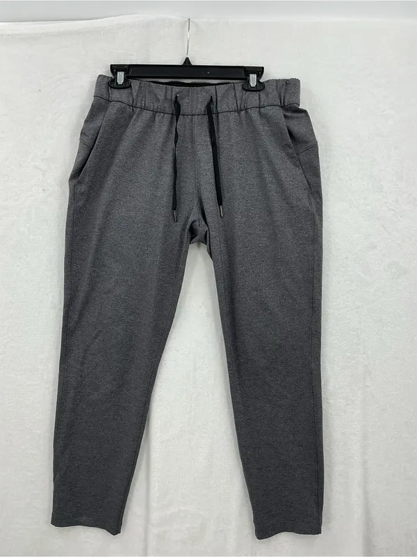 lululemon athletica Heathered Gray Drawstring Joggers 910 - Image 2