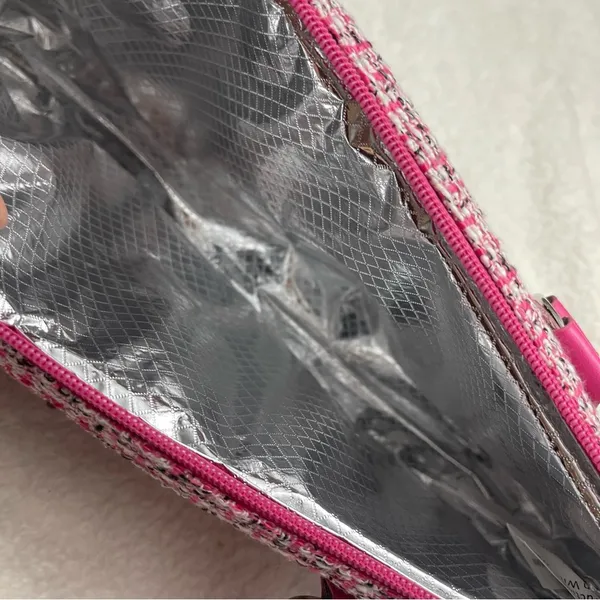 Wine pink clutch tweed design - Image 6