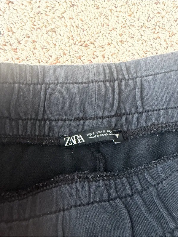 Zara Black SweatShorts - Image 3