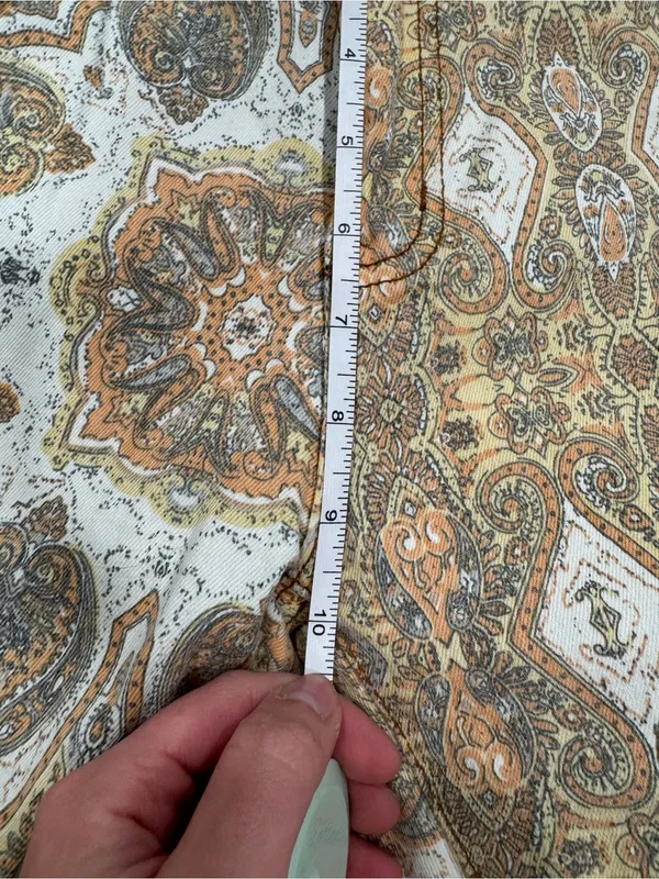 Buckle Saints & Hearts Boho Printed Flare Pants in Neutral Tones - Image 10