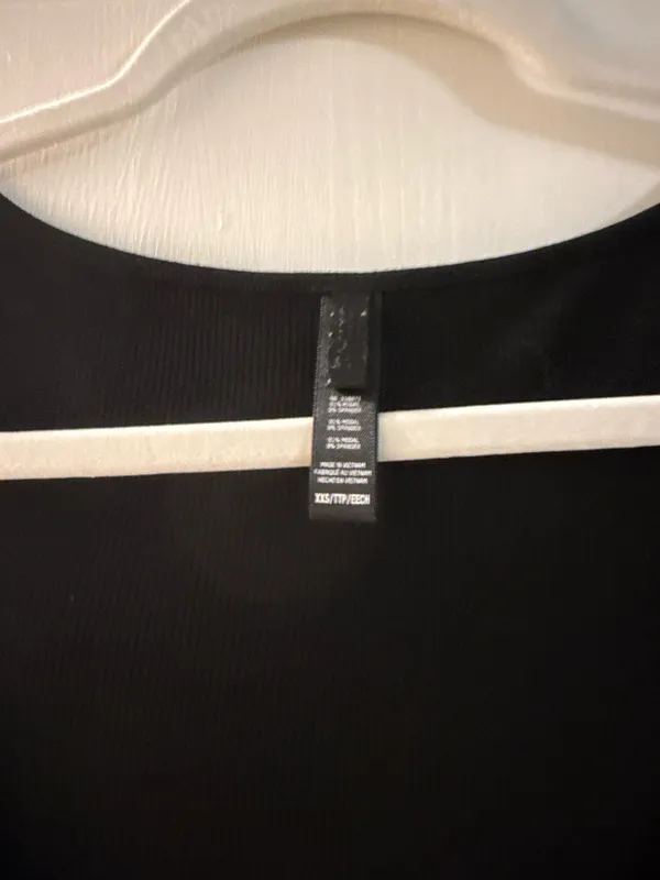 SKIMS Black Long Sleeve Dress - Image 3