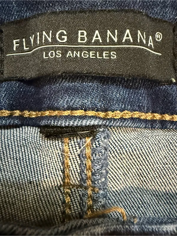 Flying Banana Los Angeles Jeans Women's 16S Bell Bottom Flare Blue Denim - Image 6