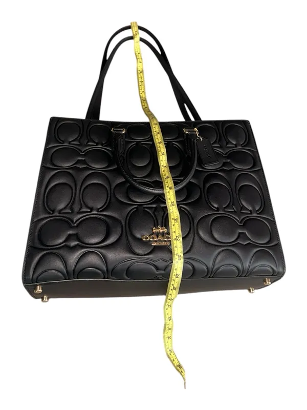 NWT Coach Maggie Large Tote Bag In Signature Leather Black 100% Authentic - Image 12