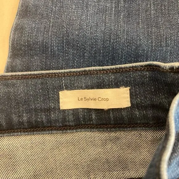 FRAME Le Sylvie Crop Jeans in‎ Edgewater Chew Size 29 - Image 8