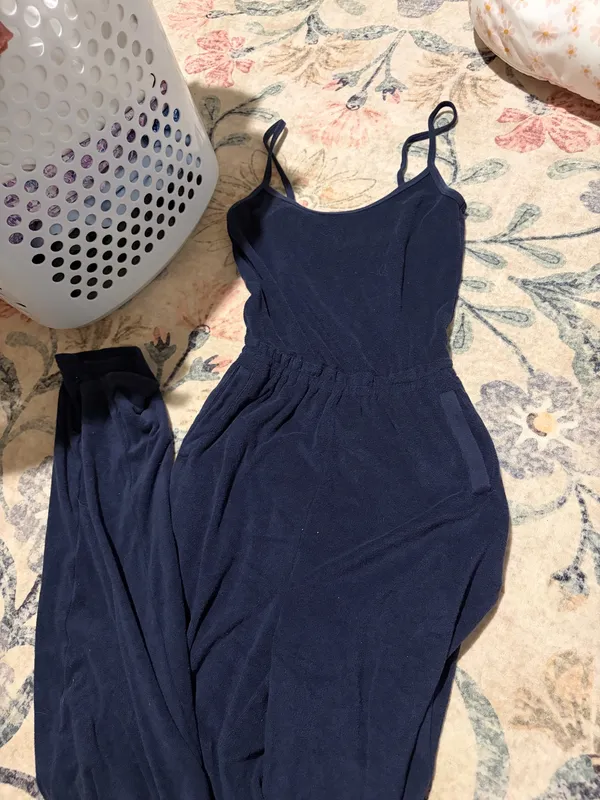 OFFLINE by Aerie Navy Jumpsuit Terry Cloth - Image 3