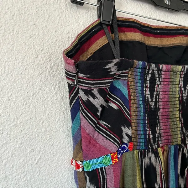 Anthropologie Edme & Esyllte pueblo ikat strapless dress sz 4 - Image 4