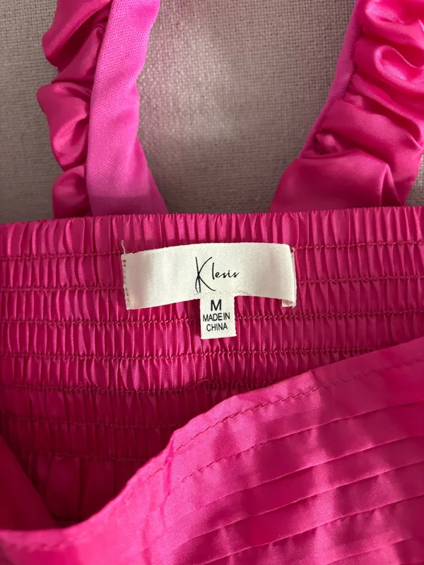 Bubble Skirt & Top Set Pink Size M - Image 4