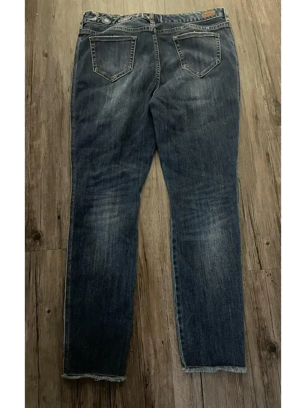 Sundance Women 31 Primrose Jeans Embroidered Floral Skinny - Image 3