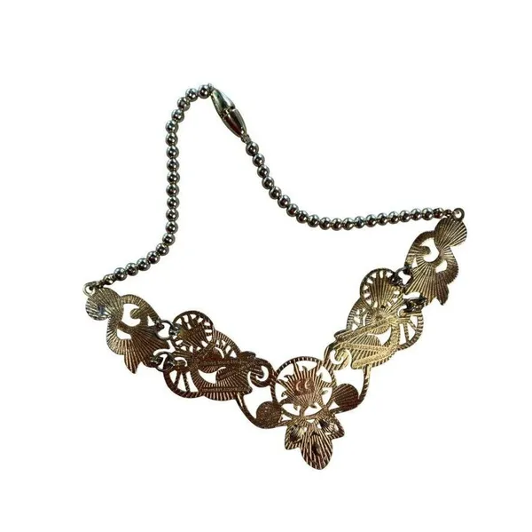 Disney Rapunzel Vintage-Inspired set of 2 missing beads - Golden Floral Necklace - Image 6