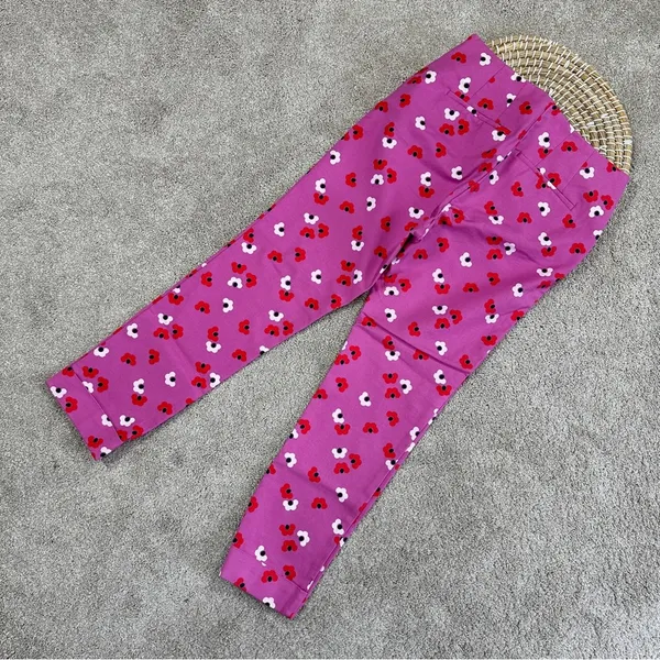 Boden Women’s Sorrento Kensington Floral Pants Trousers Mid Rise Stretch Pink 6R - Image 7