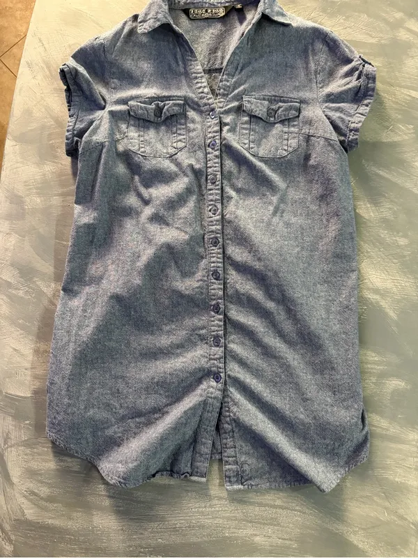 last kiss Blue Denim Shirt Dress‎ - Image 4