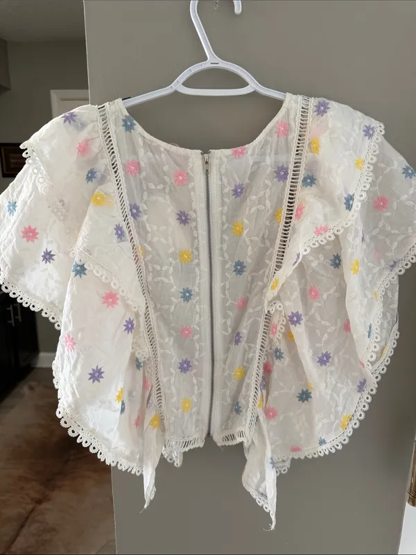 NWT JJ’s Fairyland Embroidered Boho Blouse - Size Large - Dreamy Boutique Find! - Image 7