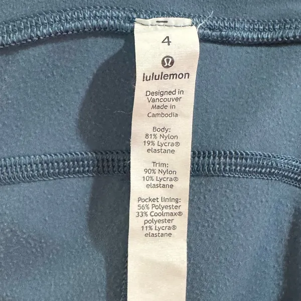 Lululemon‎ leggings size 4, blue - Image 5