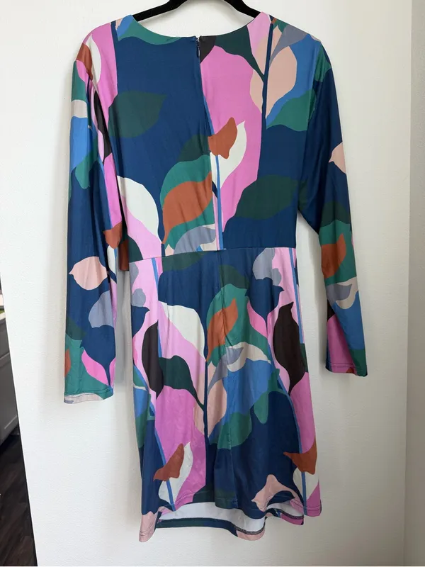 Anthropology Hutch Multicolor Wrap Mini Wrap Dress - Image 5