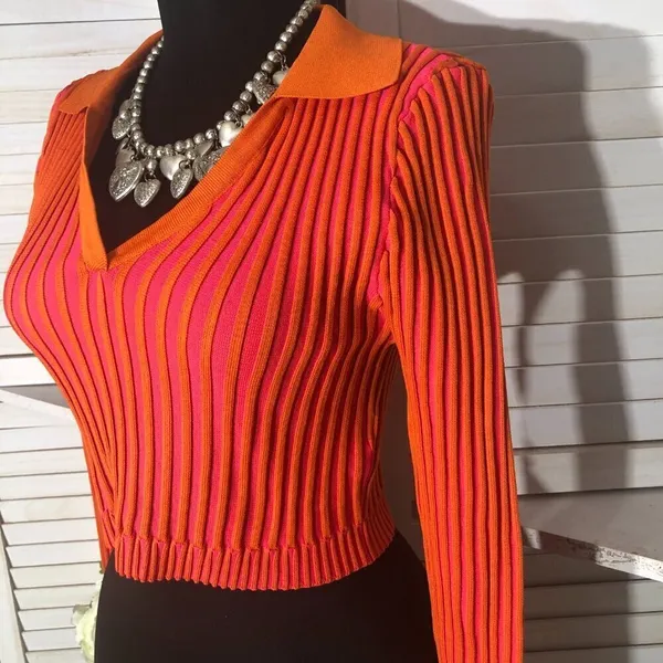 PrettyLittleThing Crop Top ribbed knit cocktail Y2K rave punk Alt layering fairy - Image 6