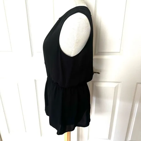 Theory Jethria black silk sleeveless top - Image 9