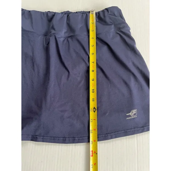 FILA Pickleball Skort Skirt Sz M Navy Stretch Flounce Shorts Sports - Image 6