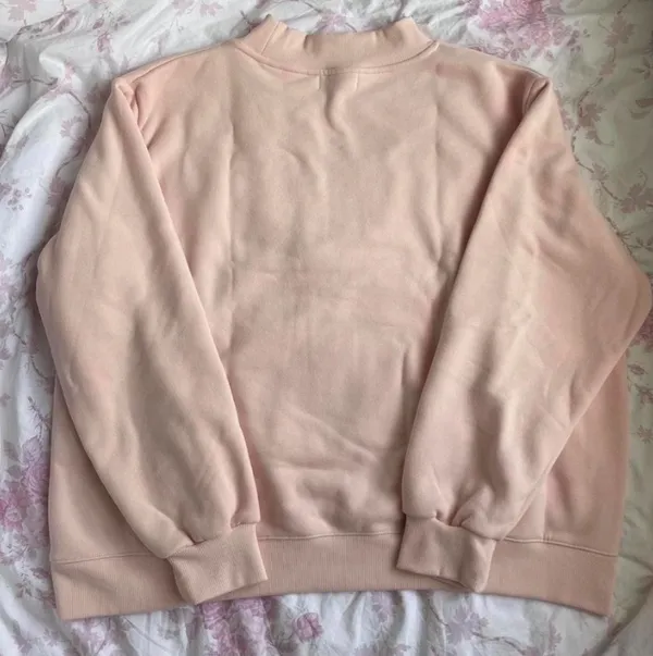 BRAND NEW Authentic Parke Hometown Varsity Mockneck Rose/Mocha Fleece Size XXL - Image 6