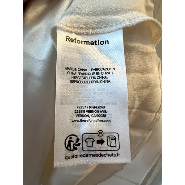 Reformation Roy Satin Wedding Maxi Dress Gown Halter Neck Fior DiLatte Ivory 6 - Image 9