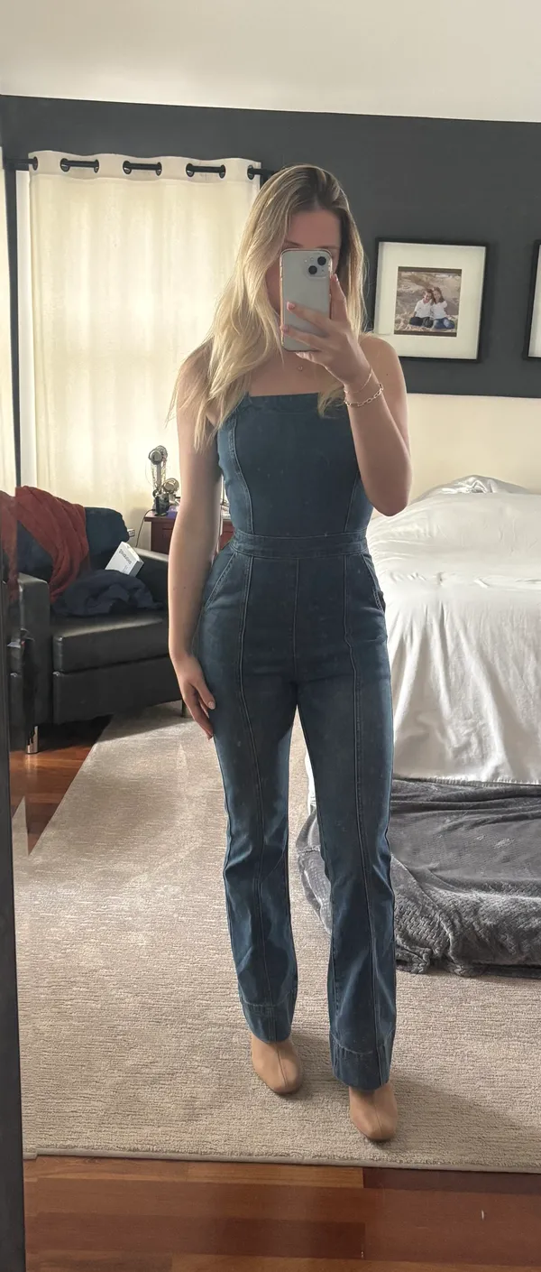 Happily Grey Denim Jumpsuit - Image 2