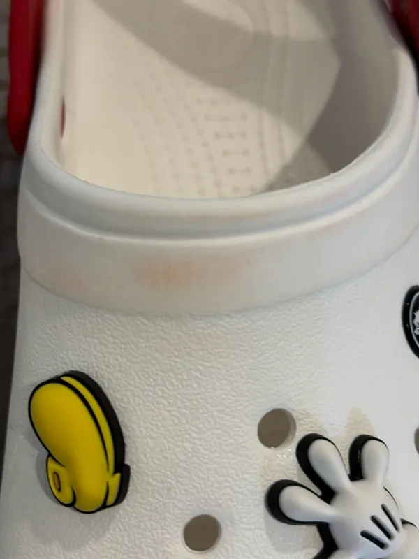 Crocs Crocband Clog White Red Blue with Disney Jibbitz Charms - Image 2